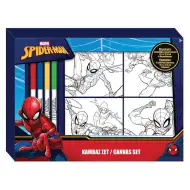 Set de colorat Spiderman cu 4 markere