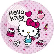 Set de farfurii de hârtie Hello Kitty, 8 bucăți, 23 cm