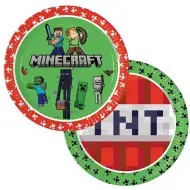 Set de farfurii de hârtie Minecraft, 8 bucăți, 23 cm