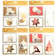 Set de felicitări de Crăciun 3D cu plicuri, set de 3 bucăți în mai multe variante.