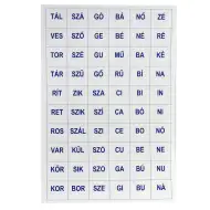 Set de foi cu decupaje de litere, 4 coli