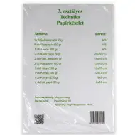 Set de hârtie tehnică pentru clasa a 3-a, 18 bucăți