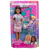 Set de joacă Barbie carieră dentist cu păr șaten - Mattel