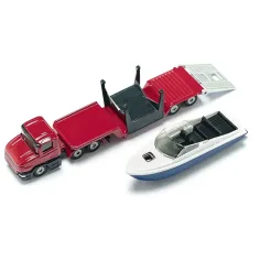 Set de joacă SIKU Camion cu barcă cu motor 1/87 imaginea 3