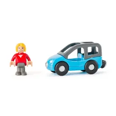 Set de joacă garaj din lemn cu două etaje și vehicule - Woodyland imaginea 4