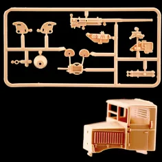 Set de machete Italeri 1/72 Autocannone 3RO cu tun antiaerian și 8 figurine. imaginea 4