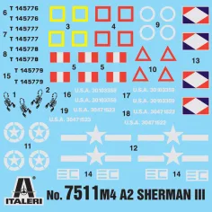 Set de machete Italeri 1/72 M4A2 Sherman III, 2 bucăți imaginea 4