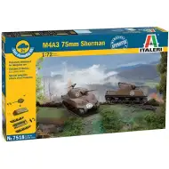 Set de machete Italeri 1/72 M4A3 75mm Sherman tank, 2 bucăți