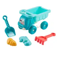 Set de nisip cu mic camion basculant, set de 5 piese