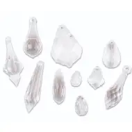 Set de pandantive din cristal de plastic PlayBox, 50 de bucăți.