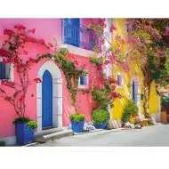 Set de pictură cu diamante: Culorile Greciei, set de pictură cu diamante 30x40cm