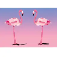 Set de pictură cu diamante: Flamingo, 10x15cm