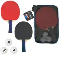 Set de ping-pong Adrenix în husă cu 3 mingi