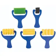 Set de role de vopsit cu burete PlayBox, 5 bucăți