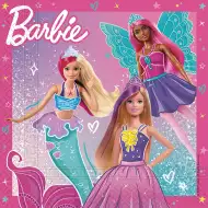 Set de șervețele de hârtie Barbie - 2 straturi, 33x33 cm, 20 bucăți