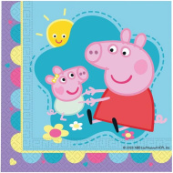 Set de șervețele de hârtie Peppa Pig - cu 2 straturi, 33 x 33 cm, 20 buc.