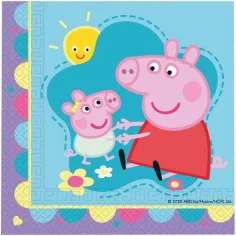 Set de șervețele de hârtie Peppa Pig - cu 2 straturi, 33 x 33 cm, 20 buc.