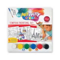 Set de tempera ARTivity cu 6 x 10 ml - Europa - Carioca