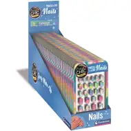 Set de unghii false autocolante Crazy Chic Curcubeu - Clementoni