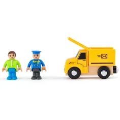 Set de vehicule utilaje 8 bucăți cu figurine - Woodyland imaginea 3