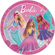 Set farfurii de hârtie Barbie, 8 bucăți, 23 cm