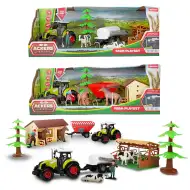 Set fermă cu grajd și tractor, 7 piese