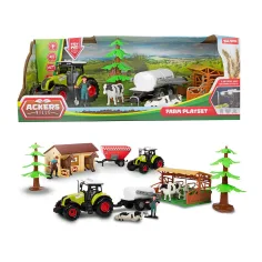 Set fermă cu grajd și tractor, 7 piese imaginea 2