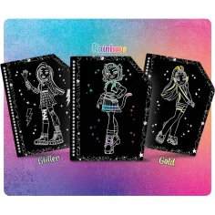 Set pentru realizarea de desene Monster High Friends Forever, 44 de pagini - Lisciani imaginea 2