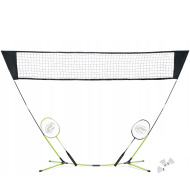 Set pentru teren de badminton cu plasă și rachetă - Spartan