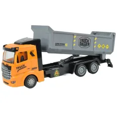 Șofer de camion: Set de 3 camioane de construcții cu roți duble de 19 cm. imaginea 2