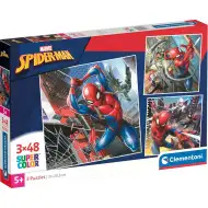 Spiderman puzzle 3x48 piese Supercolor - Clementoni