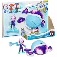 Spidey și Prietenii lui Uimitori: figurine Waterwebs și vehicule care își schimbă culoarea - Ghost Turtle - Hasbro