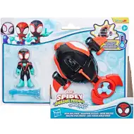Spidey și Prietenii lui Uimitori: figurine Waterwebs și vehicule care își schimbă culoarea - Spin Dolphin - Hasbro