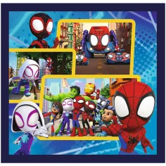 Spidey și prietenii săi puzzle 3 în 1 cu 20-36-50 piese - Trefl imaginea 2
