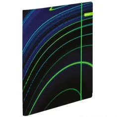Spirit: Blue Stripes dungi albastre-verzi pe fundal negru ghiozdan, rucsac set de 4 bucăți 41x20x32cm imaginea 3