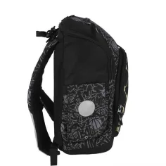 Spirit: Geantă școlară/rucsac cu imprimeu de baschet, set de 4 piese, 32x19x44 cm imaginea 2