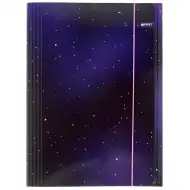 Spirit: Mapă elastică A4 cu stele mov deschis