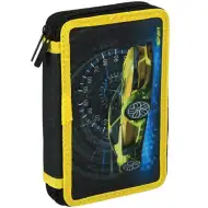 Spirit: Penar cu două niveluri, model mașină sport galbenă.