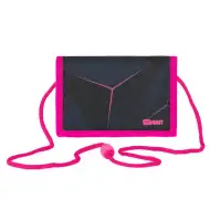 Spirit: Portofel fete, închidere cu arici, albastru închis-roz, 12,5x8,5cm.