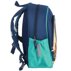 Spirit: Rucsac școlar albastru cu model de leu, dimensiuni 24x13x31cm imaginea 4