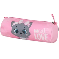 Spirit: Rucsac școlar cu pisică gri, set de 5 bucăți 38x17x28cm imaginea 6