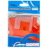 Spirit: Semn de pagină autoadeziv portocaliu transparent 75x75mm