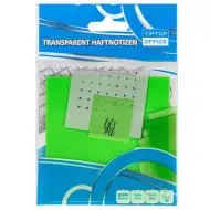 Spirit: Semn de pagină autocolant verde transparent 75x75mm