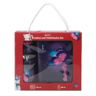 Spirit: Set cutie pentru gustări și bidon cu fluturi