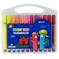 Spirit: Set de 24 carioci groase triunghiulare Jumbo Trio