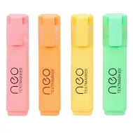 Spirit: Set de 4 markere de text Neo Pastel