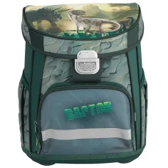 Spirit: Set de 5 piese cu ghiozdan școlar cu dinozaur Raptor, rucsac 38x17x28cm imaginea 2