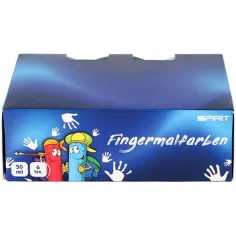 Spirit: Set de vopsea pentru degete 6x50 ml