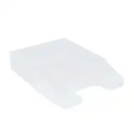 Spirit: Tavă de documente transparentă de culoare albă, format A4