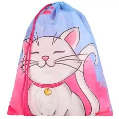 Spirit: White Cat ghiozdan cu pisică albă, set de 5 bucăți 38x17x28cm imaginea 3